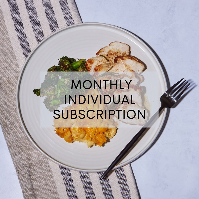 INDIVIDUAL MEALS - MONTHLY SUBSCRIPTION (SAVE 10%)