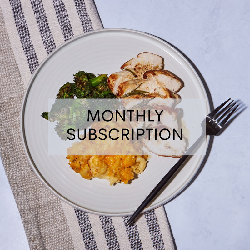 5 INDIVIDUAL MEALS - MONTHLY SUBSCRIPTION (SAVE 10 %)
