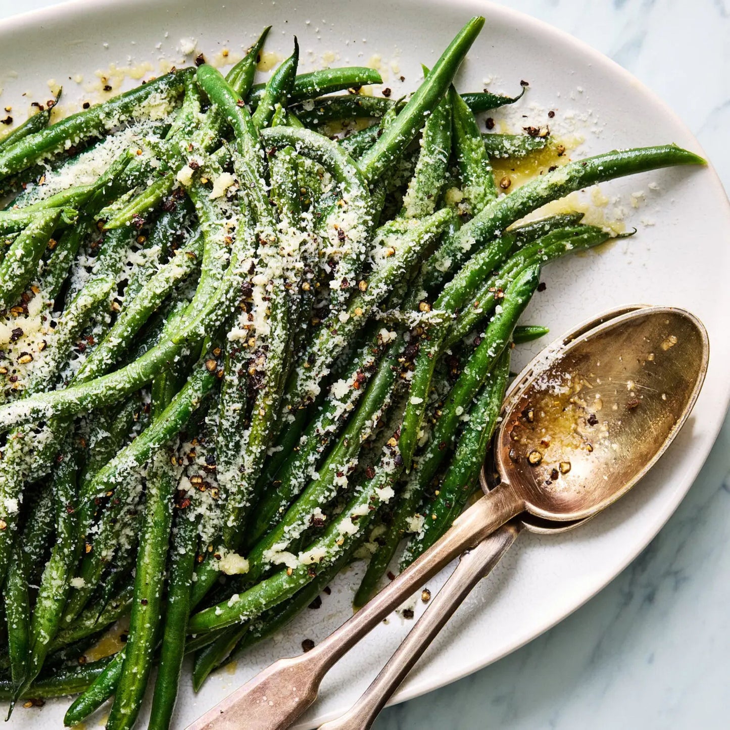 Cacio e Pepe Green Beans