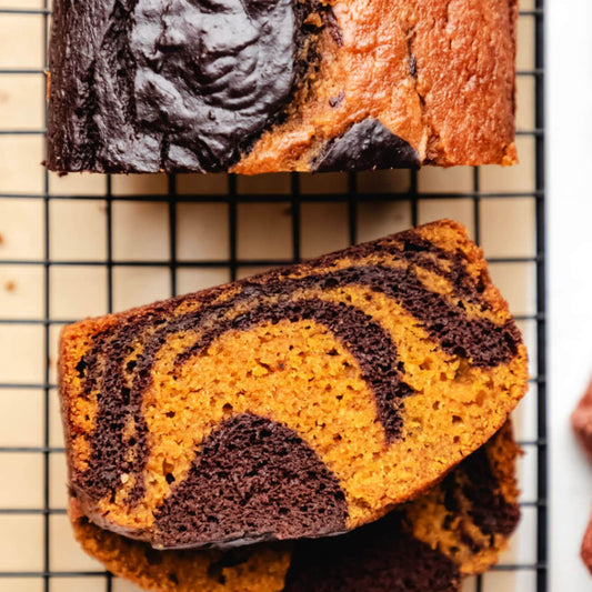 Chocolate-Swirled Pumpkin Spice Loaf