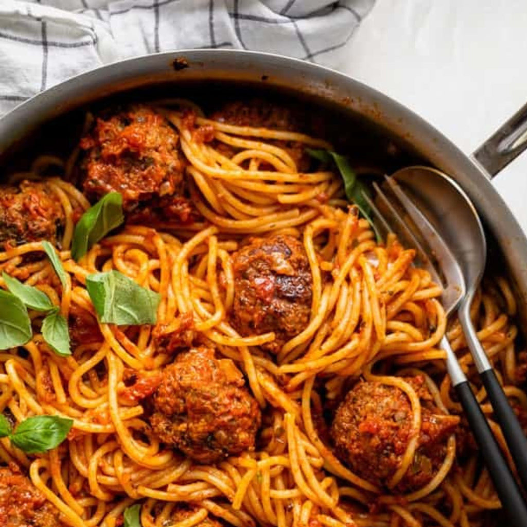 Meatballs + Spaghetti Marinara (5 Servings)