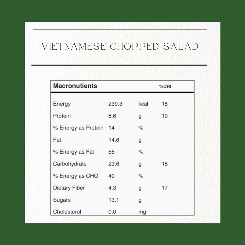 VIETNAMESE CHOPPED SALAD (Individual Serving Size)