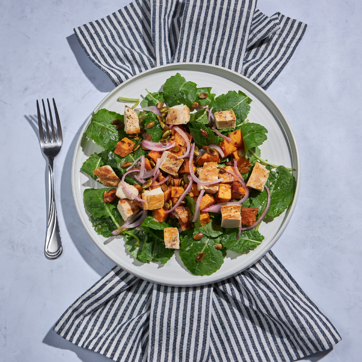 KALE & SWEET POTATO SALAD WITH MISO DRESSING (5 Servings)